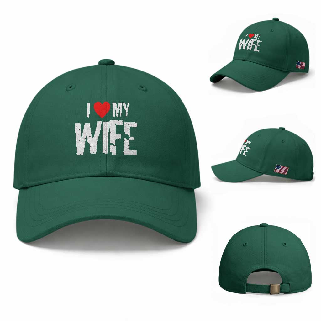 Funny Husband Gift Baseball Cap I Love My Wife