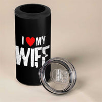 Funny Husband Gift 4 in 1 Can Cooler Tumbler I Love My Wife