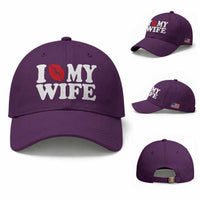 Funny Marriage Gift Baseball Cap I Love My Wife