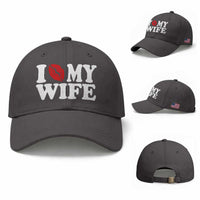 Funny Marriage Gift Baseball Cap I Love My Wife