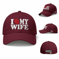 Funny Marriage Gift Baseball Cap I Love My Wife