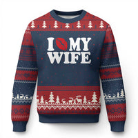 Funny Marriage Gift Ugly Christmas Sweater I Love My Wife