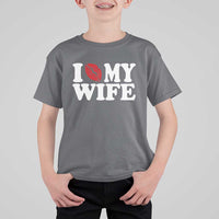 Funny Marriage Gift T Shirt For Kid I Love My Wife