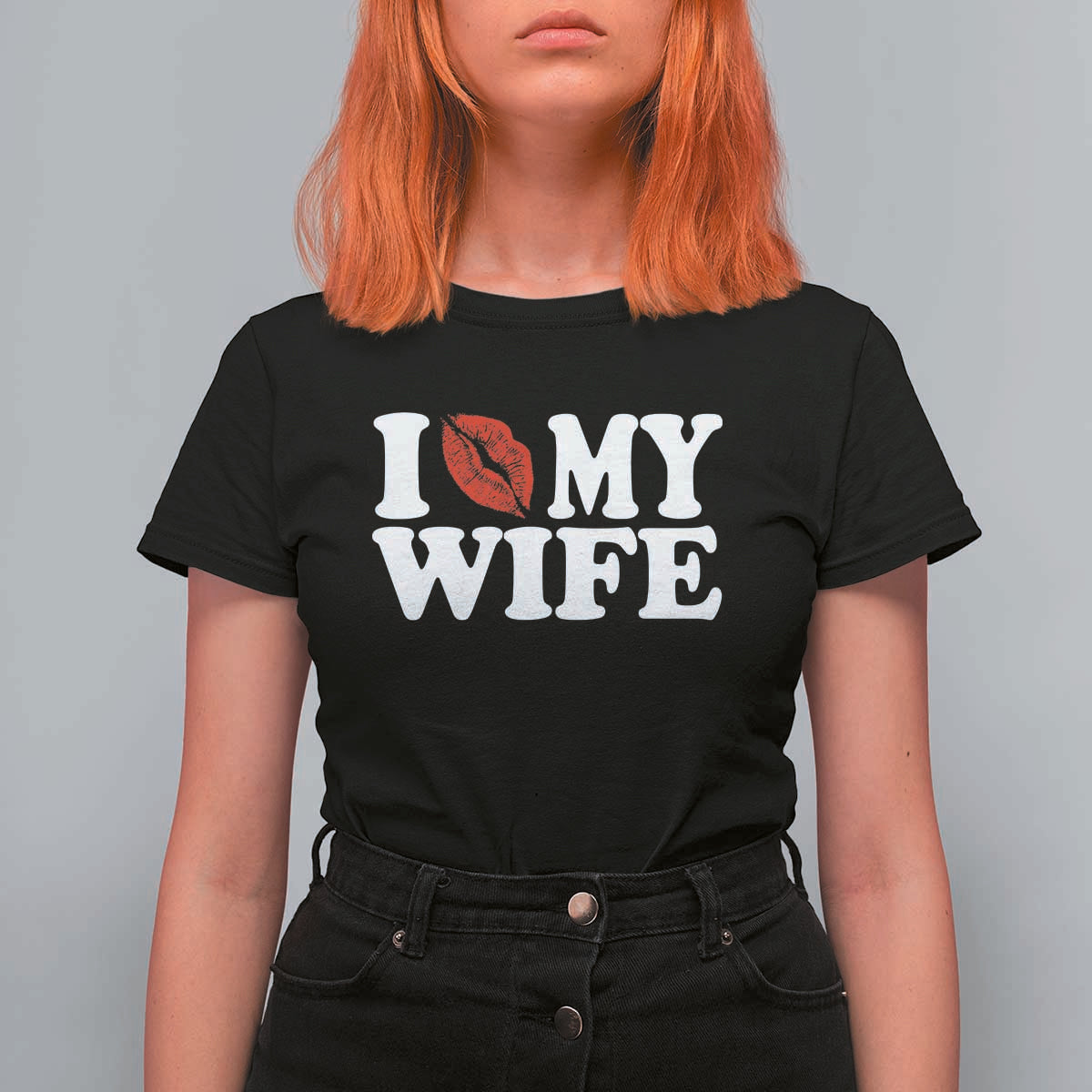 Funny Marriage Gift T Shirt For Women I Love My Wife