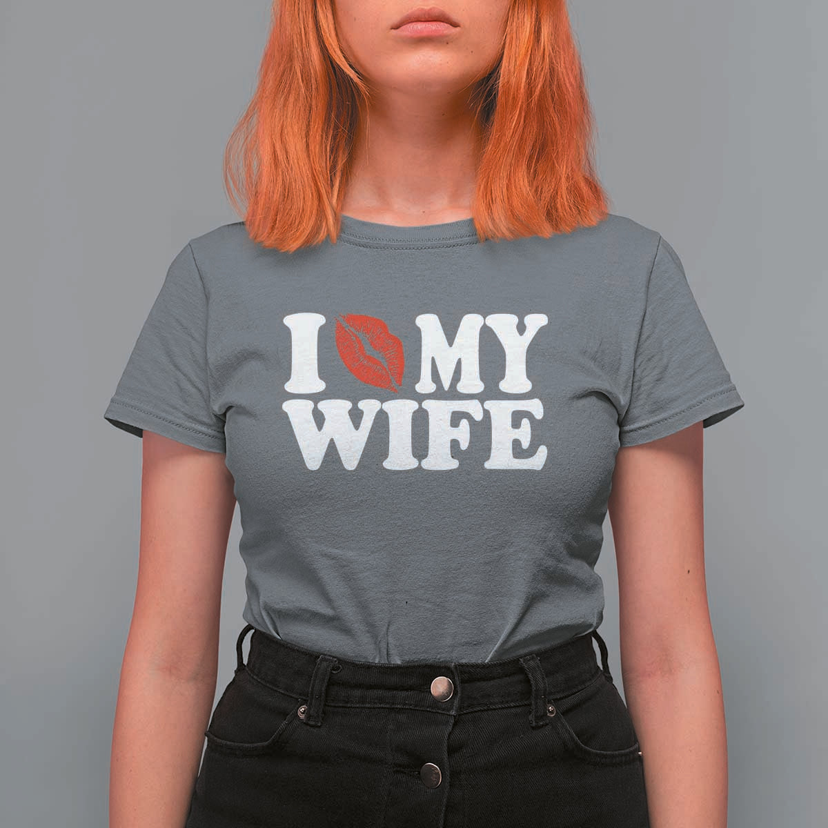 Funny Marriage Gift T Shirt For Women I Love My Wife