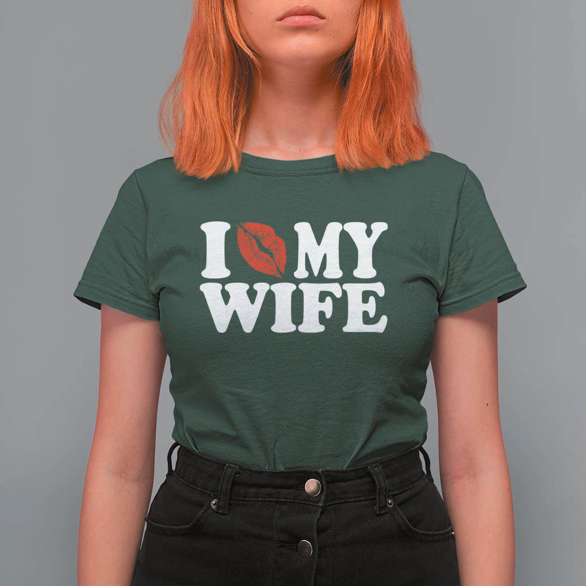 Funny Marriage Gift T Shirt For Women I Love My Wife