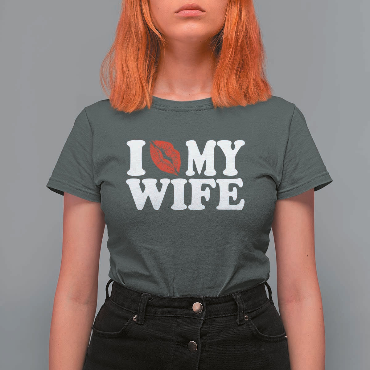 Funny Marriage Gift T Shirt For Women I Love My Wife
