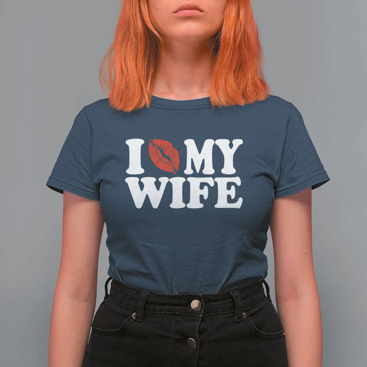 Funny Marriage Gift T Shirt For Women I Love My Wife