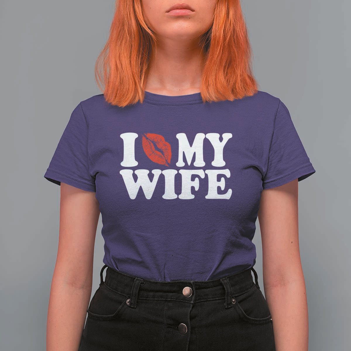 Funny Marriage Gift T Shirt For Women I Love My Wife
