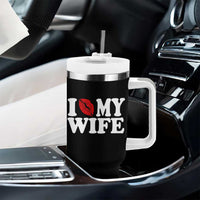 Funny Marriage Gift Tumbler With Handle I Love My Wife