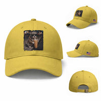 Funny Pitbull Drinking Coffee Baseball Cap Dog Meme Caffeine Graphic