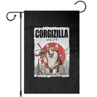 Corgizilla Giant Garden Flag Funny Corgi Monster Roaring Tokyo Japan