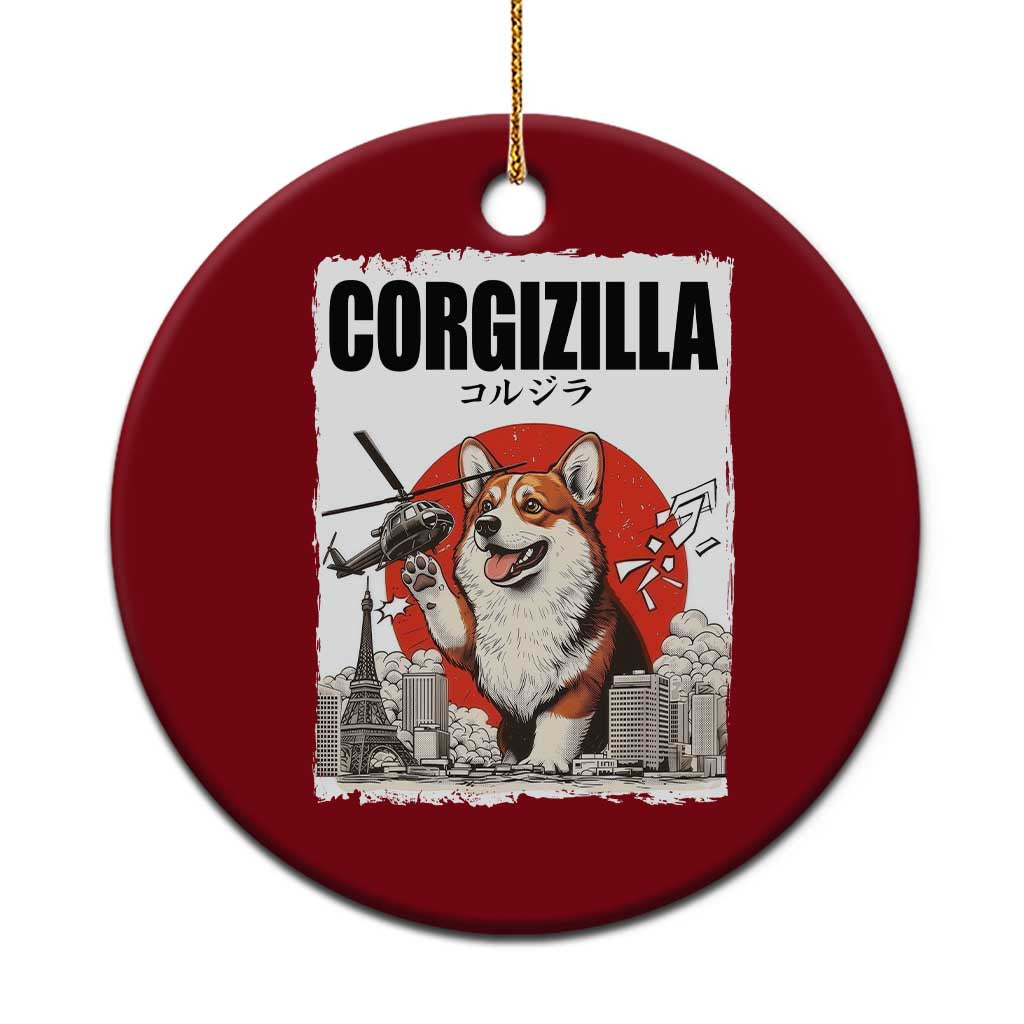 Corgizilla Giant Ceramic Ornament Funny Corgi Monster Roaring Tokyo Japan