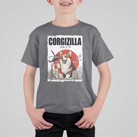 Corgizilla Giant T Shirt For Kid Funny Corgi Monster Roaring Tokyo Japan