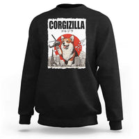 Corgizilla Giant Sweatshirt Funny Corgi Monster Roaring Tokyo Japan