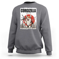 Corgizilla Giant Sweatshirt Funny Corgi Monster Roaring Tokyo Japan