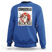 Corgizilla Giant Sweatshirt Funny Corgi Monster Roaring Tokyo Japan