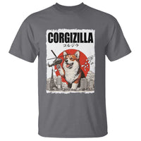 Corgizilla Giant T Shirt Funny Corgi Monster Roaring Tokyo Japan