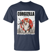 Corgizilla Giant T Shirt Funny Corgi Monster Roaring Tokyo Japan