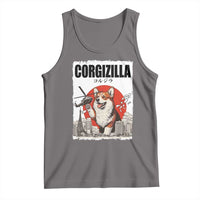 Corgizilla Giant Tank Top Funny Corgi Monster Roaring Tokyo Japan