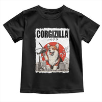 Corgizilla Giant Toddler T Shirt Funny Corgi Monster Roaring Tokyo Japan
