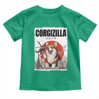Corgizilla Giant Toddler T Shirt Funny Corgi Monster Roaring Tokyo Japan