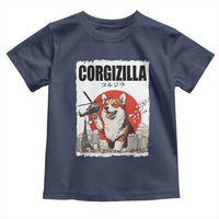 Corgizilla Giant Toddler T Shirt Funny Corgi Monster Roaring Tokyo Japan