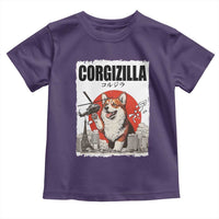 Corgizilla Giant Toddler T Shirt Funny Corgi Monster Roaring Tokyo Japan