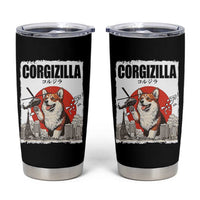 Corgizilla Giant Tumbler Cup Funny Corgi Monster Roaring Tokyo Japan