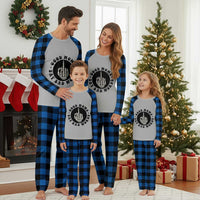 Funny Skeleton Mom Quote Plaid Pajama Set Good Moms Say Bad Words