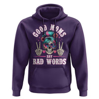Skeleton Messy Bun Mom Hoodie Good Moms Say Bad Words