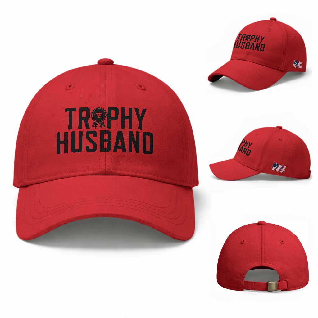 Funny Trophy Husband Baseball Cap Sarcastic Marriage Quote
