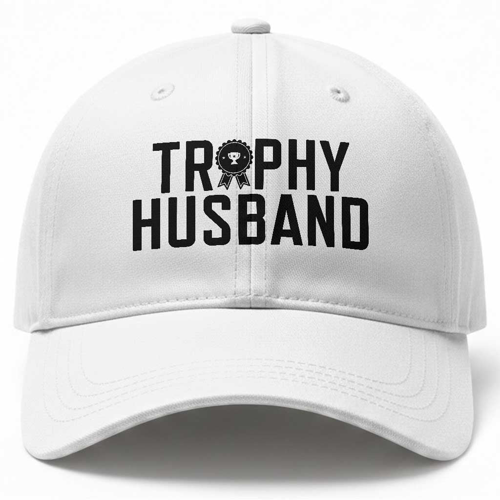 Funny Trophy Husband Baseball Cap Sarcastic Marriage Quote