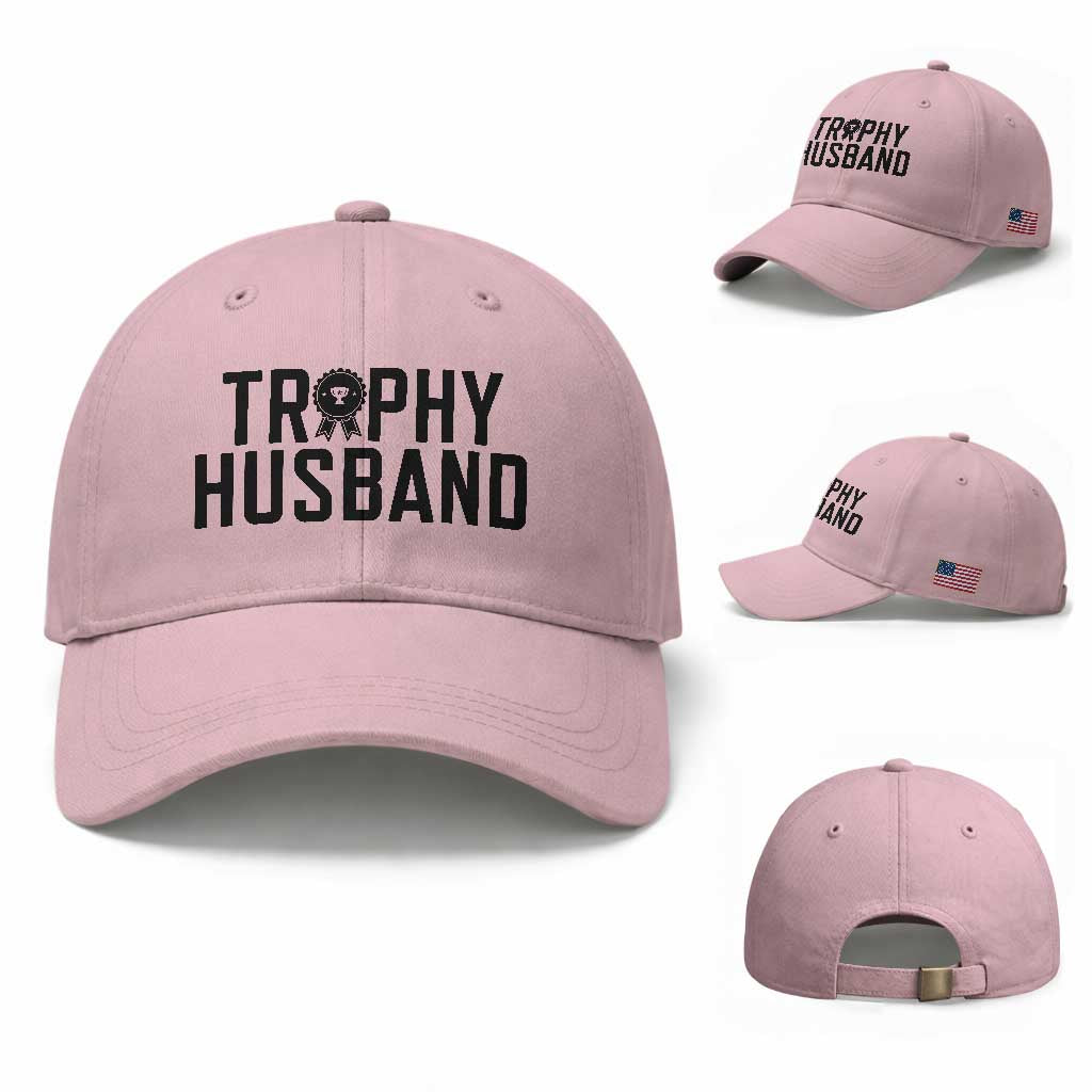Funny Trophy Husband Baseball Cap Sarcastic Marriage Quote