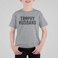 Funny Trophy Husband T Shirt For Kid Sarcastic Marriage Quote