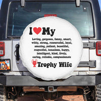 Funny Trophy Wife Quote Spare Tire Cover Loving Gorgeous Smart Wife Appreciation Gift