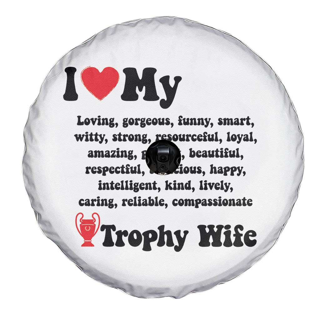 Funny Trophy Wife Quote Spare Tire Cover Loving Gorgeous Smart Wife Appreciation Gift