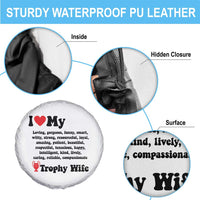 Funny Trophy Wife Quote Spare Tire Cover Loving Gorgeous Smart Wife Appreciation Gift