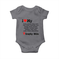 Funny Trophy Wife Quote Baby Onesie Loving Gorgeous Smart Wife Appreciation Gift