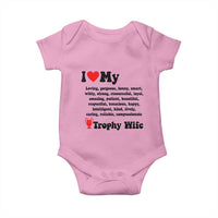 Funny Trophy Wife Quote Baby Onesie Loving Gorgeous Smart Wife Appreciation Gift