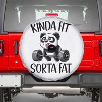 Funny Gym Panda Lover Spare Tire Cover Kinda Fit Sorta Fat