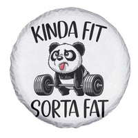 Funny Gym Panda Lover Spare Tire Cover Kinda Fit Sorta Fat