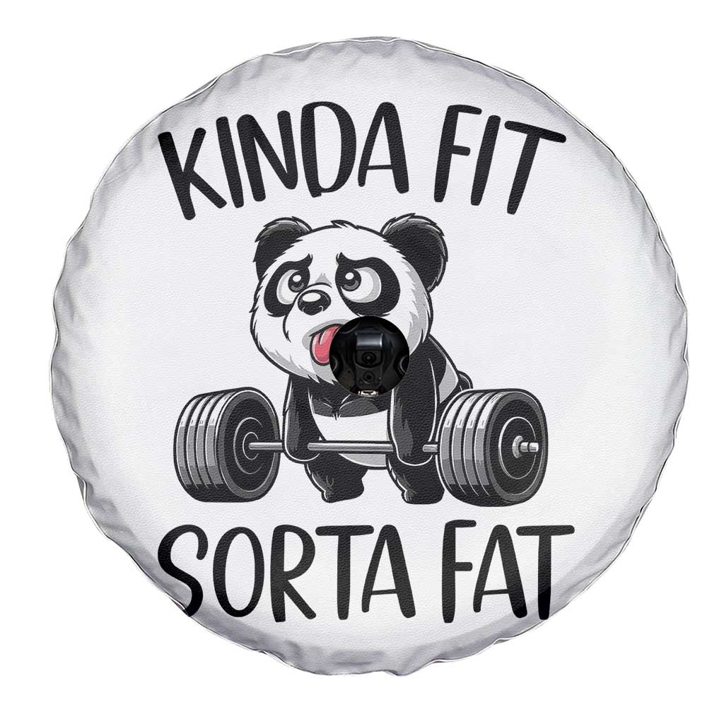 Funny Gym Panda Lover Spare Tire Cover Kinda Fit Sorta Fat