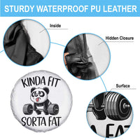 Funny Gym Panda Lover Spare Tire Cover Kinda Fit Sorta Fat