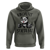Funny Gym Panda Lover Hoodie Kinda Fit Sorta Fat