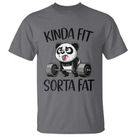 Funny Gym Panda Lover T Shirt Kinda Fit Sorta Fat