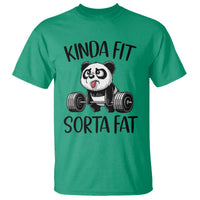 Funny Gym Panda Lover T Shirt Kinda Fit Sorta Fat