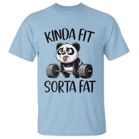 Funny Gym Panda Lover T Shirt Kinda Fit Sorta Fat