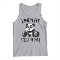 Funny Gym Panda Lover Tank Top Kinda Fit Sorta Fat