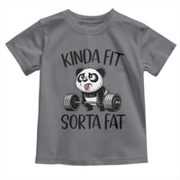 Funny Gym Panda Lover Toddler T Shirt Kinda Fit Sorta Fat